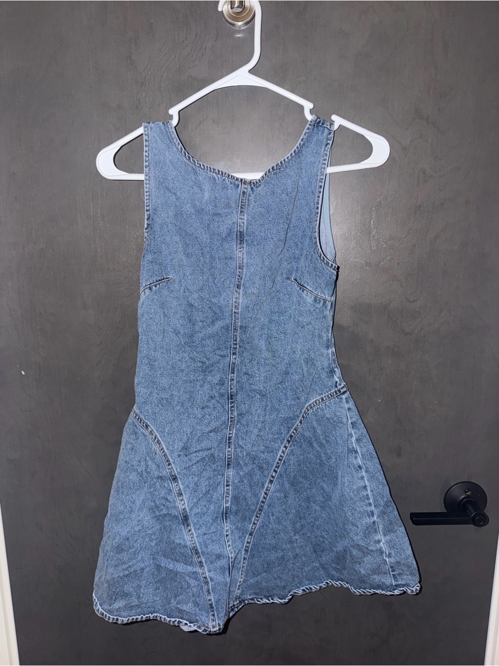 Altered State Blue Denim Sleeveless A-Line Dress